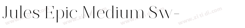Jules Epic Medium Sw字体转换